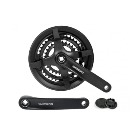 Шатуни SHIMANO FC-TY301 48 x 38 x 28 ,170 мм, 6/7/8-шв. із захистом (20 шт в ящику) доступно від 1 шт